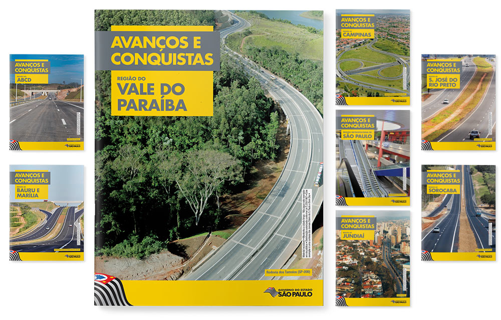 Relatório de ações do Governo de São Paulo em oito regiões do Estado
